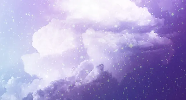 紫色星光素材