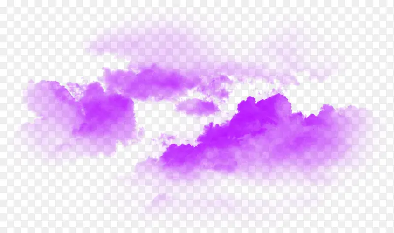 紫色云团素材