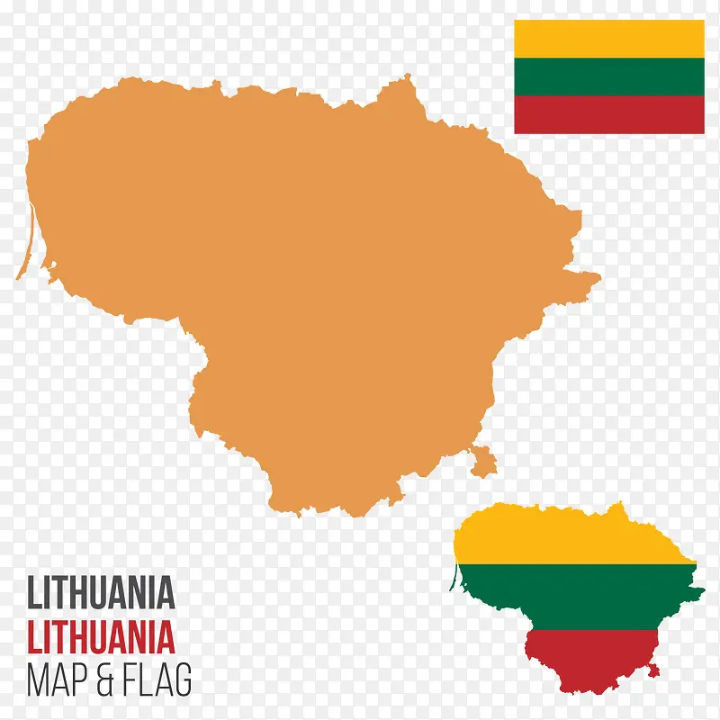 立陶宛矢量地图
