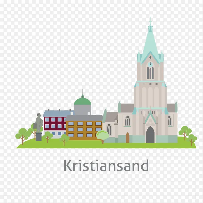 krstiansand挪威扁平城市建筑
