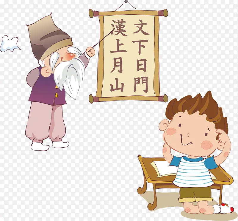 学古文png元素