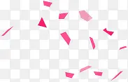 粉色漂浮几何形状