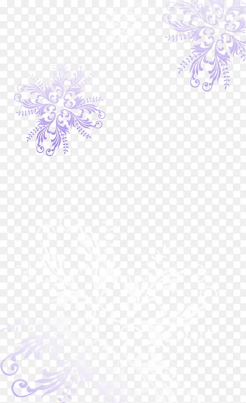 紫色浪漫手绘花纹
