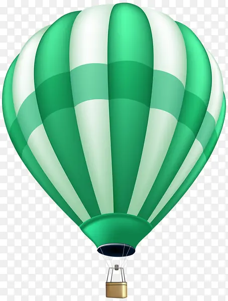 绿色热气球png