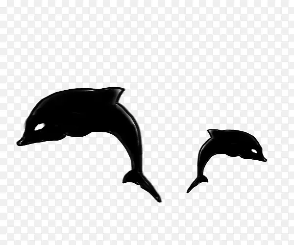 卡通手绘素描海豚