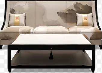 简约中国风花纹沙发