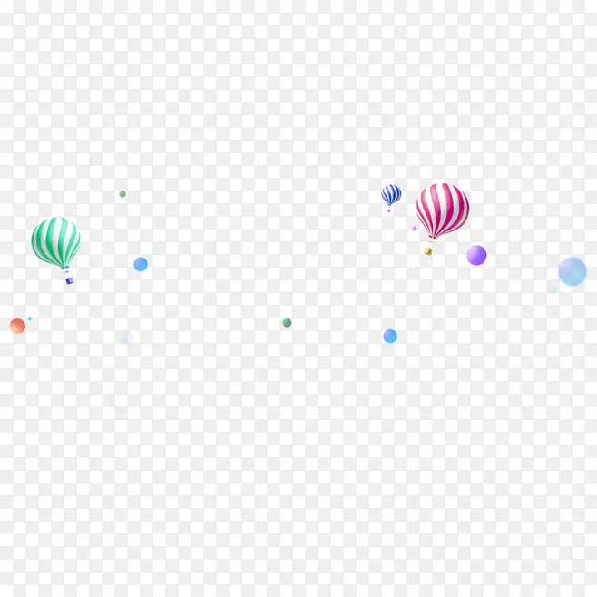 彩色气球漂浮物