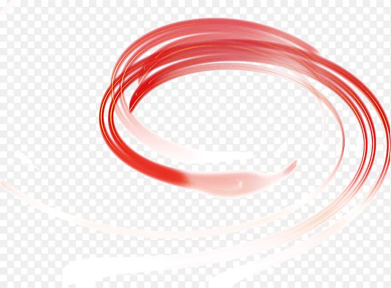 红色的环形曲线
