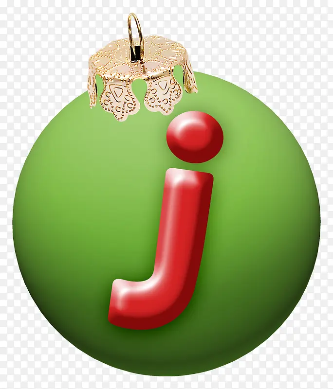 圣诞字母j
