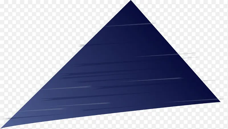 矢量手绘蓝色三角