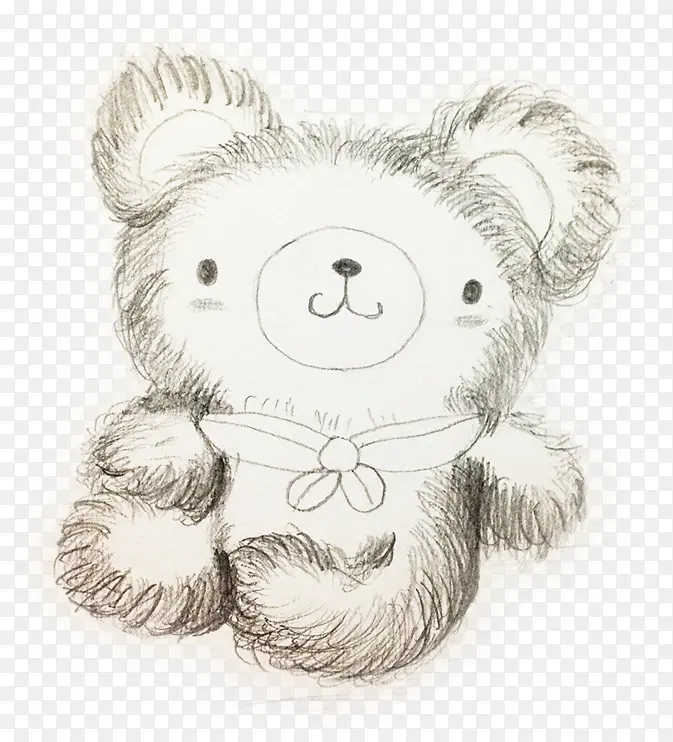 小熊手绘卡通熊图片