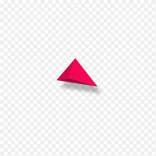 红色立体三角