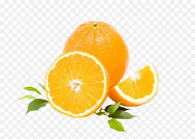香橙水果png素材