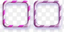 紫色条纹方块装饰