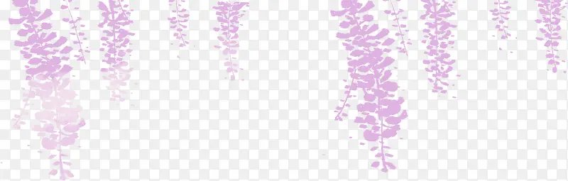 手绘紫色春季装饰