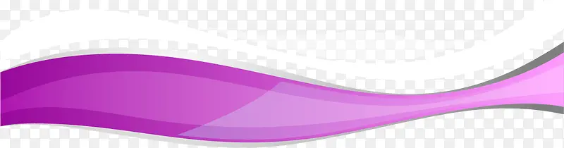 矢量紫色弧形免抠装饰图案