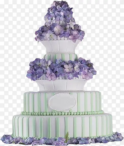 多层紫色生日蛋糕