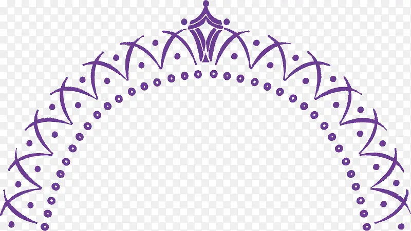 弧顶艺术紫色装饰图案