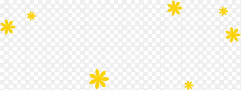 七夕可爱黄色小花