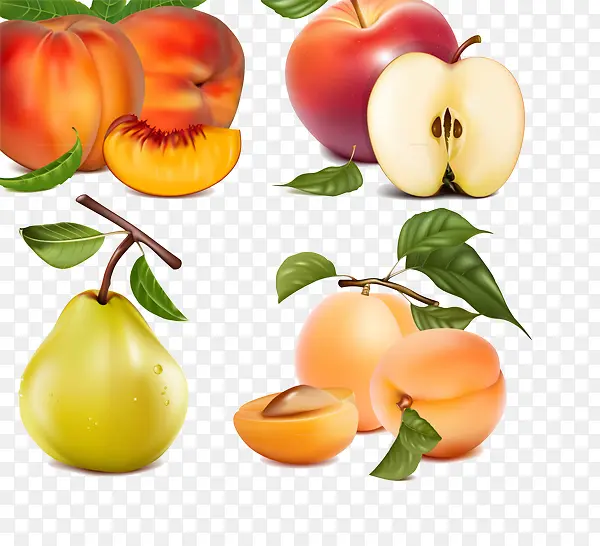 苹果梨子桃子水果