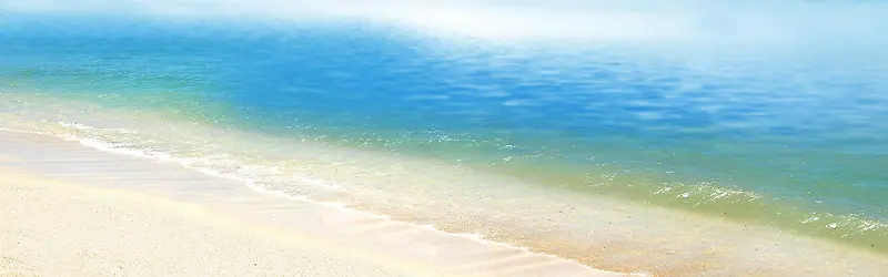 蓝色海洋沙滩背景