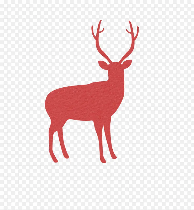 圣诞主题之红色麋鹿