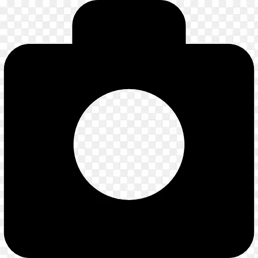 照片的相机黑色的形状图标