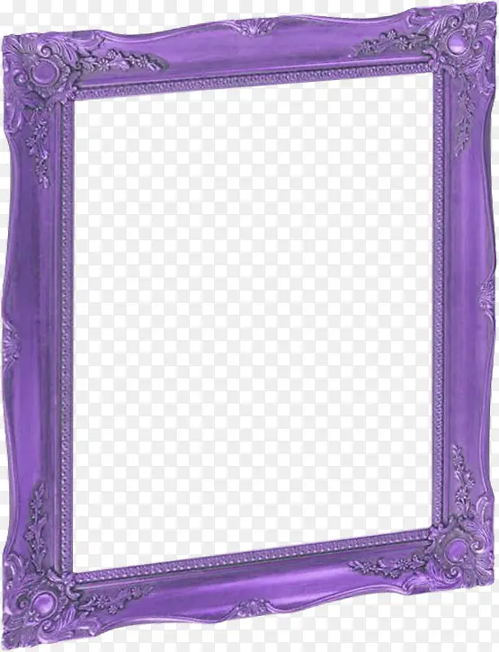 紫色精美雕刻相框