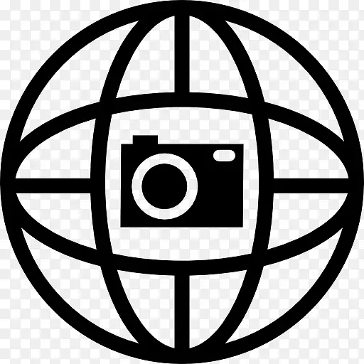 照相机在世界网格图标