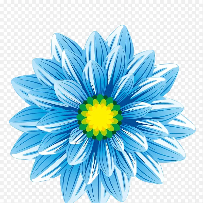 蓝色的花朵png