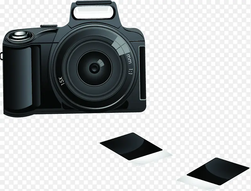 高清摄影黑色的相机