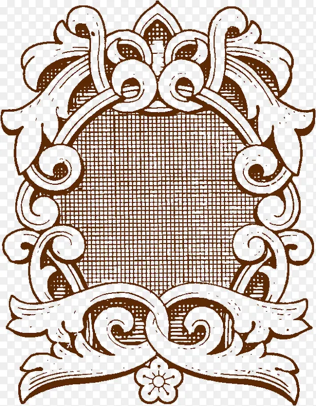 手绘古典欧式花纹