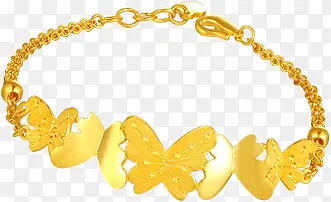 黄金蝴蝶手链