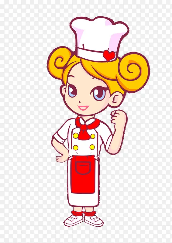 卡通小女护士