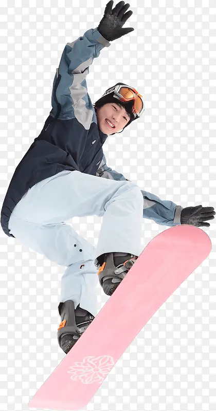 高清男生滑雪人物