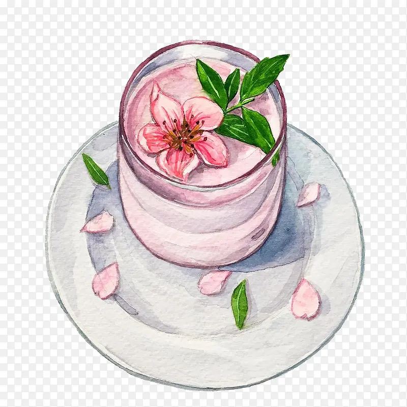 手絵花戲午茶