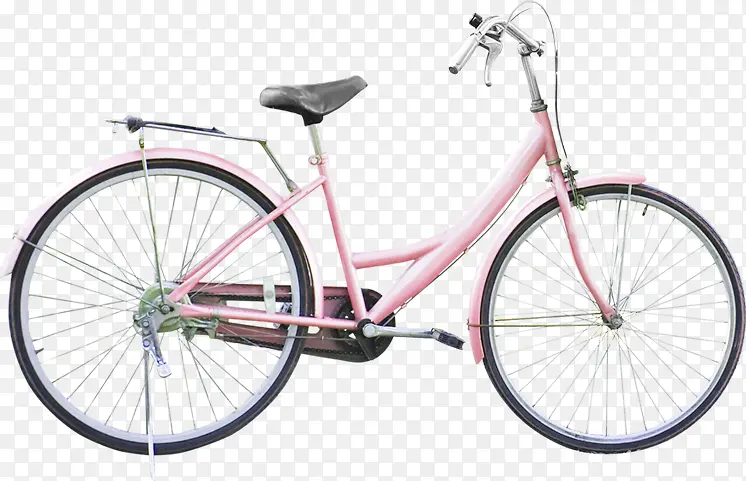粉色春天自行车单车