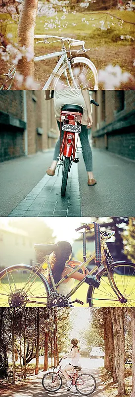 单车自行车意境小清新
