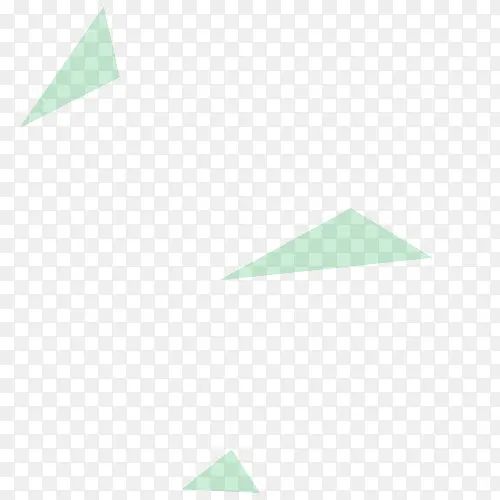 绿色三角散乱漂浮