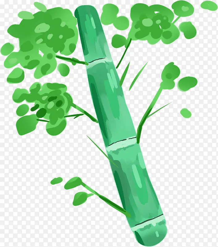 清新的竹子元素
