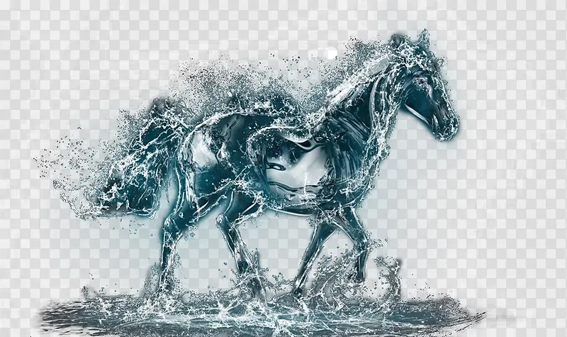 马的水波效果