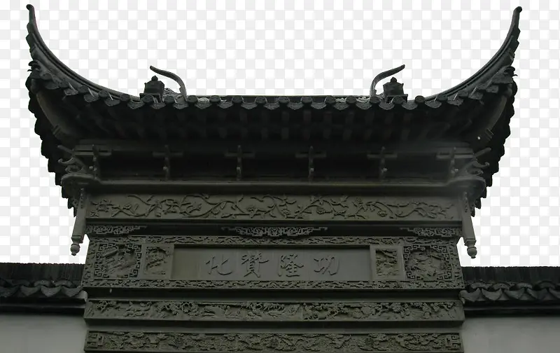 中式屋檐建筑装饰