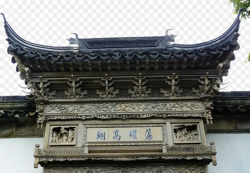 传统中式装饰屋檐设计