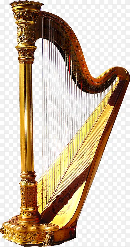 古典金色乐器中式