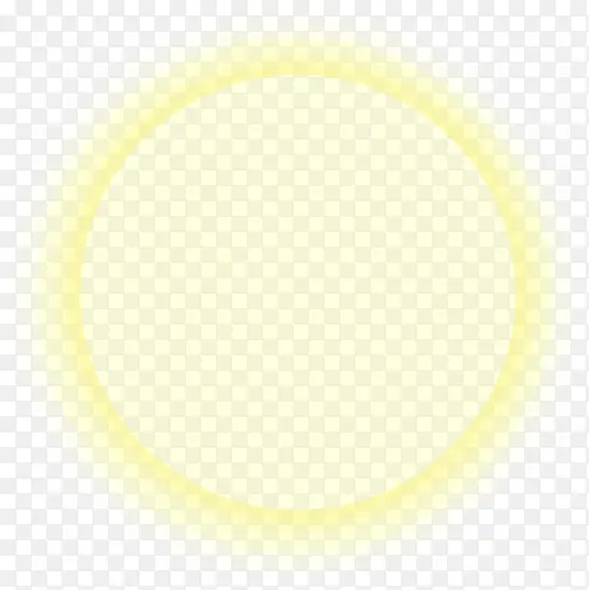 黄色光效圆圈装饰