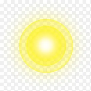 黄色明亮卡通圆形日光