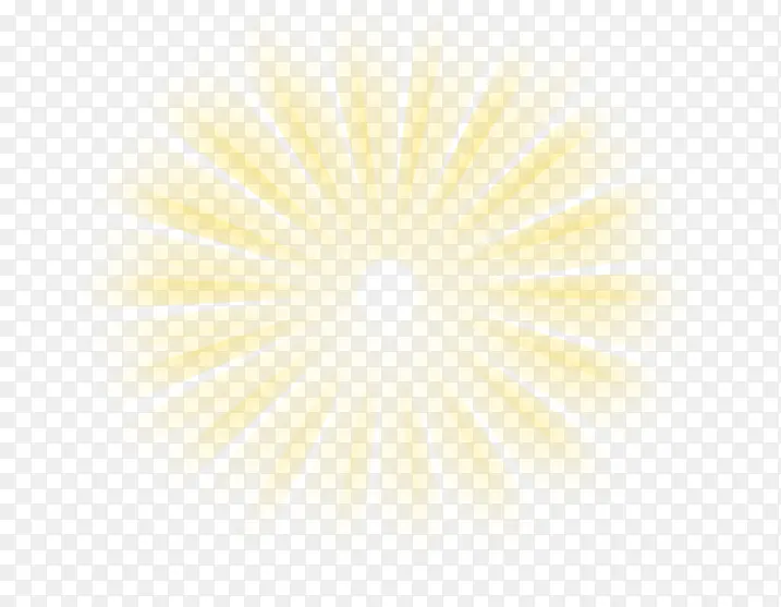 黄色卡通放射日光装饰