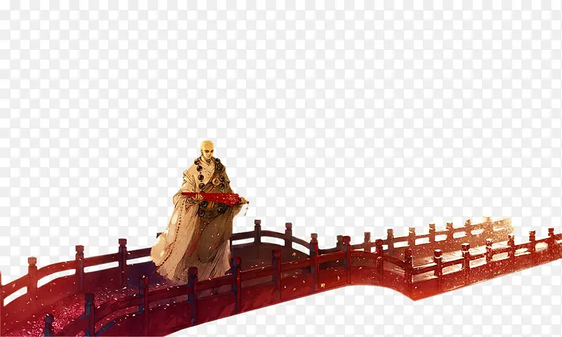 桥和僧人