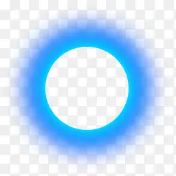 蓝色圆环光效