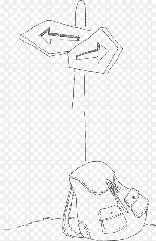 手绘黑色素描标签